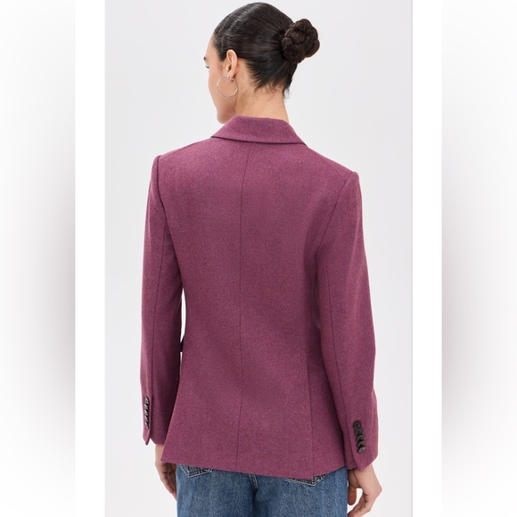 New Veronica Beard Sevyn Dickey Wool Jacket in Vintage Orchid - Picture 3 of 10